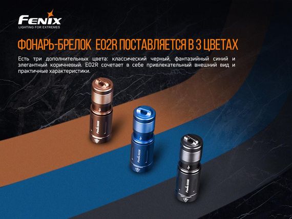 Ліхтар ручний Fenix E02R синій | Зображення 6