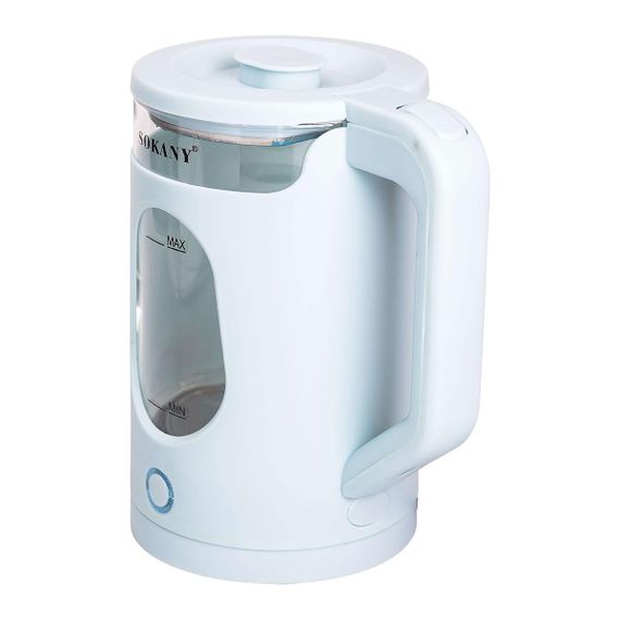 Электрочайник бытовой 2.3 л Sokany дисковый с автоотключением SK-SH-1071BL | Зображення 3