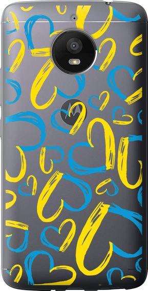 Чехол на Motorola Moto E4 Plus Сердца UA "5292u-1000-17620"