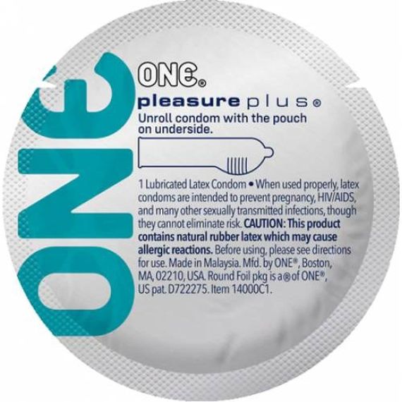 Набір презервативів One Pleasure Plus з повітряною ребристою капсулою (ціна за 5 шт.) sexstyle
