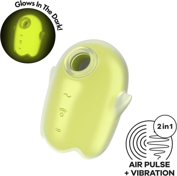 Вакуумний вібратор Satisfyer Glowing Ghost Yellow Sex Aura | Зображення 1