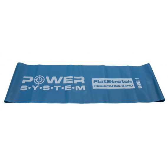 Стрічка-еспандер для спорту та реабілітації Power System PS-4121 Flat Stretch Band Level 1 Blue (1-2,5кг.) | Зображення 3