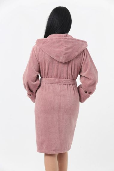 Жіночий халат Nusa 6915, пудровий S | Зображення 2