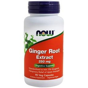 Корень имбиря NOW Foods Ginger Root 250 mg 90 Veg Caps