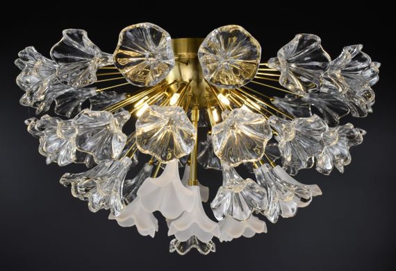 Люстра стельова на 8 лампочок 26753 Латунь 35х60х60 см. | Зображення 9