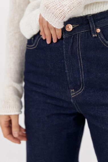 Жіночі джинси Zara Wide Leg - темно-синій цвет, 38р (є розміри) | Зображення 3