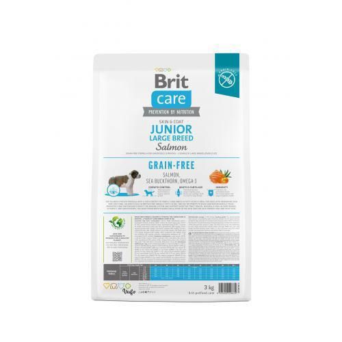 Сухий корм Brit Care Dog Grain-free Junior Large Breed для молодих собак великих порід, беззерновий з лососем, | Зображення 4