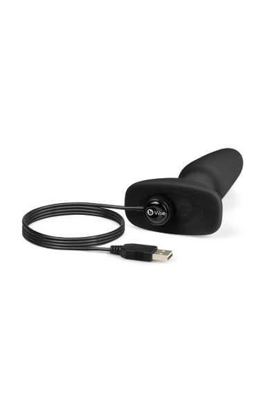 Анальная пробка с вибрацией и пультом управления B-VIBE RIMMING PLUG 2, черная Sex Aura | Зображення 6