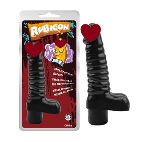 Вібратор реалістичний із мошонкою Chisa Rubicon, чорний Sex Aura