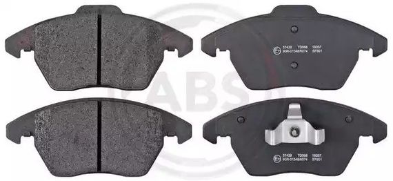 Колодки передні гальмівні Citroen C4/Peugeot 207/208/307/308/Jetta IV 07-, ABS (37429) | Зображення 1