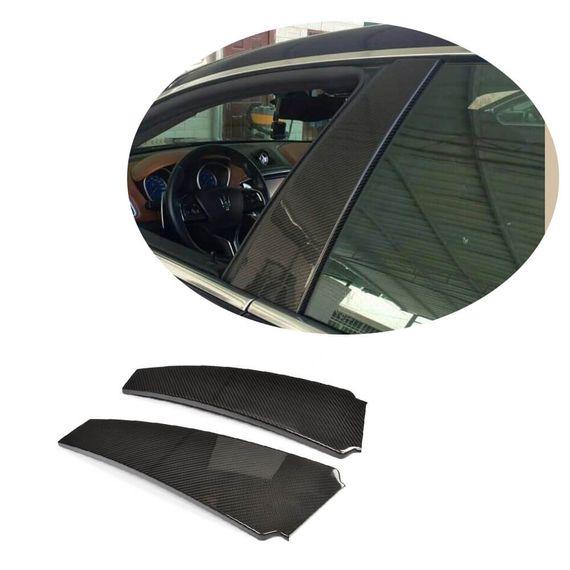 Накладки на дверные стойки Карбон (2013-2017) для Maserati Quattroporte