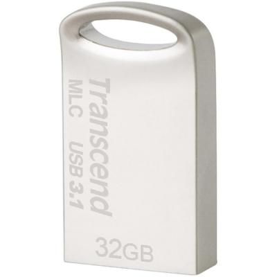 USB флеш накопичувач Transcend 32GB JetFlash 720 Silver Plating USB 3.1 (TS32GJF720S) | Зображення 1
