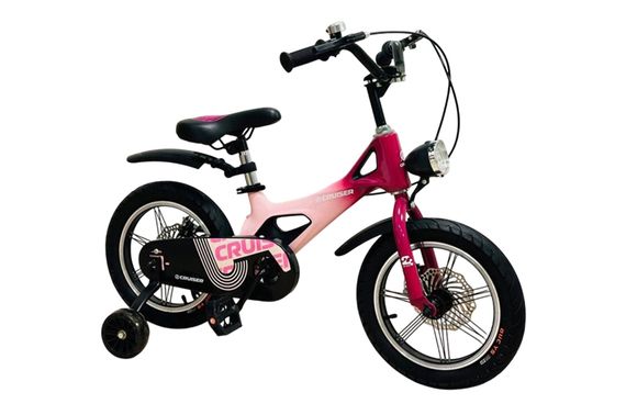 Дитячий велосипед Maraton Crussier ICONIC pink 14 дюймів, двоколісний