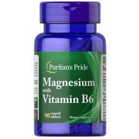 Витаминно-минеральный комплекс Puritan's Pride Magnesium with Vitamin B6 90 Tabs