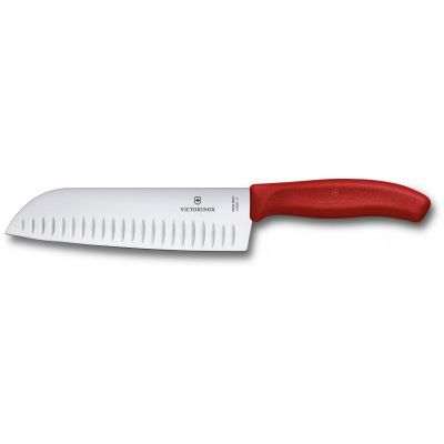 Кухонный нож Victorinox SwissClassic Santoku 17 см Red (6.8521.17B) | Зображення 1