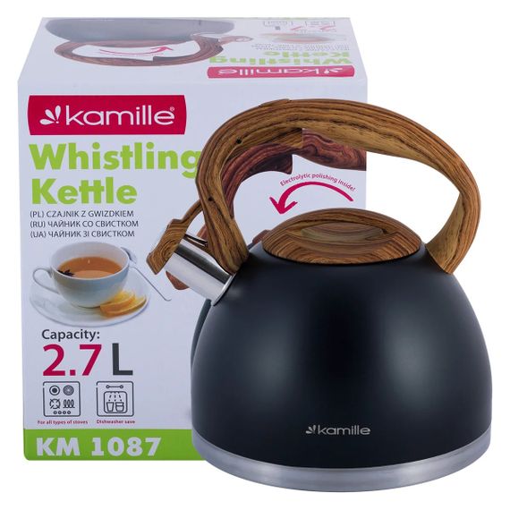 Чайник зі свистком Kamille KM-1087 2.7 л | Зображення 1