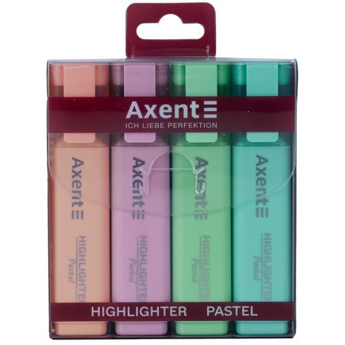 Маркер Highlighter 2537-A, 1-5 мм клиноп, набор 4х пастель | Зображення 3