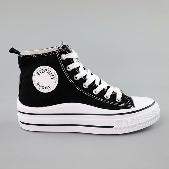 Кеди жіночі високі 589445 Чорні 36 37