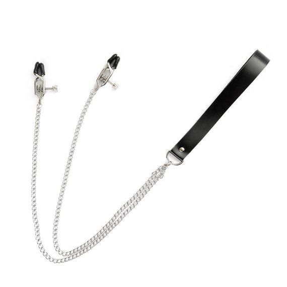 Затискачі для сосків із повідцем на металевому ланцюжку Art of Sex - Kendal sexstyle