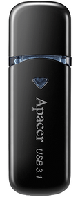USB флеш накопичувач Apacer 32GB AH355 Black USB 3.0 (AP32GAH355B-1)