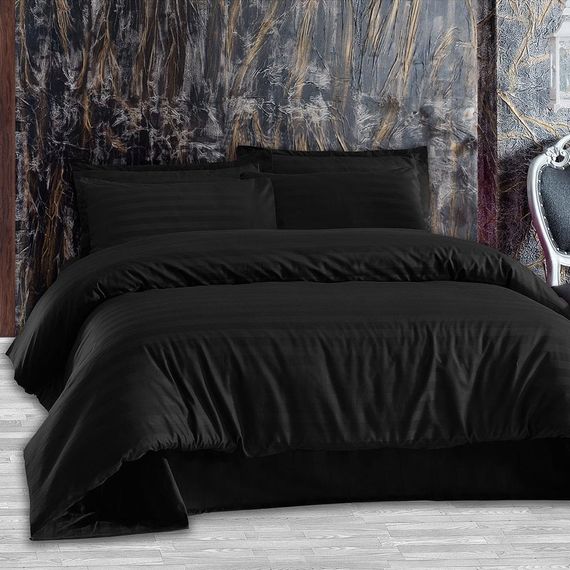 Постільна білизна Altinbasak Satin 160 х 220 см Always Siyah