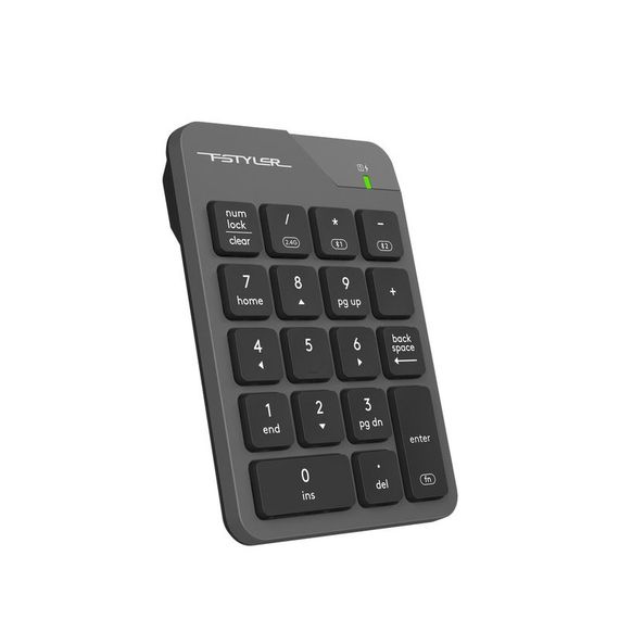 Клавіатура цифрова бездротова A4-Tech FBK21C (Smoky Grey), колір сірий | Зображення 1