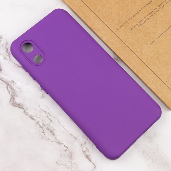 Чехол Silicone Cover Lakshmi Full Camera (A) для Samsung Galaxy A03 Core Full camera, Фіолетовий / Purple | Зображення 3
