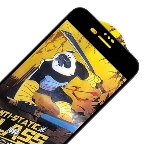 Захисне скло 5D Anti-static Panda (тех.пак) для Apple iPhone 7 / 8 / SE (2020) (4.7") Чорний | Зображення 1