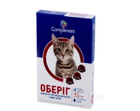 Противопаразитарный ошейник для котов Healthy Pet Оберег красный 35 см 103046