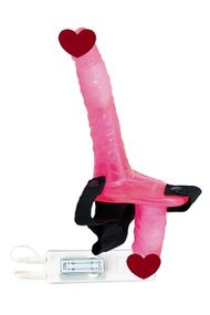 Двойной страпон женский с поясом JOYRIDE DUO, PINK sexstyle