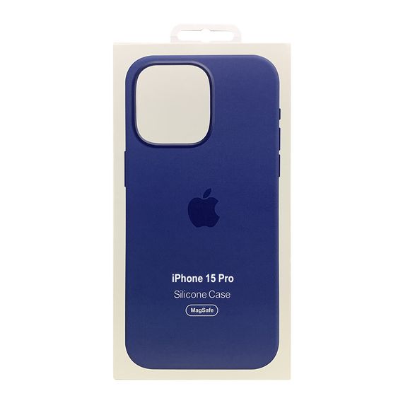 Чехол накладка Silicone Case Full with Magsafe для Apple iPhone 15 Pro- Winter Blue | Зображення 2