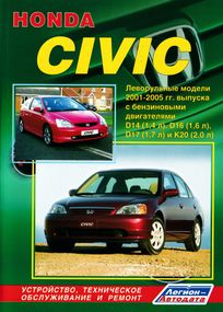 Honda Civic. Посібник з ремонту та експлуатації. Книга
