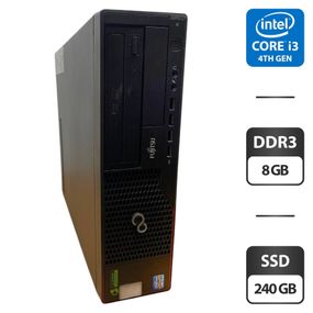 Комп'ютер Fujitsu Esprimo E910 SFF / Intel Core i5-3470 (4 ядра по 3.2 - 3.6 GHz) / 8 GB DDR3 / 240 GB SSD / Intel HD Graphics 2500 / DVD-ROM б/в
