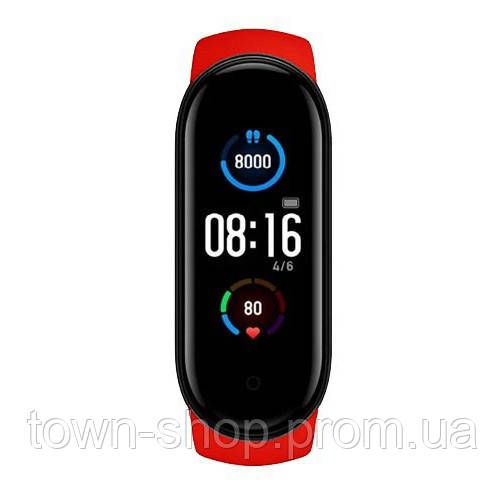 Фитнес браслет Smart Watch M5 Band Classic Black смарт часы-трекер. Цвет: красный | Зображення 8