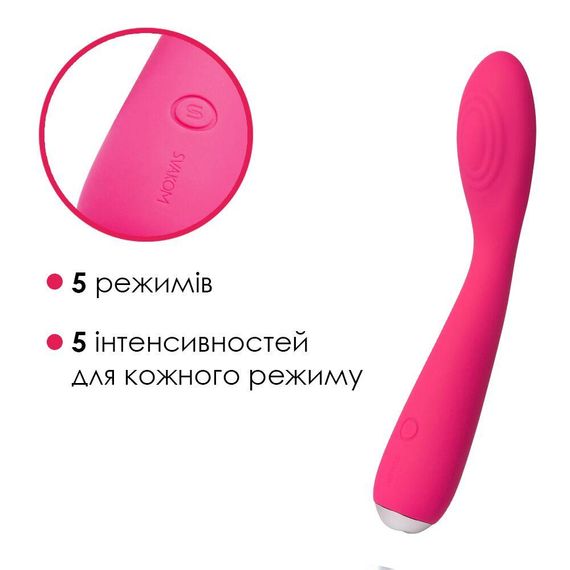 Вібратор для клітора та точки G Svakom Iris Plum Red — розкішна двостороння стимуляція з елегантним дизайном | Зображення 3
