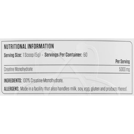 Креатин моногидрат Applied Nutrition Creatine Monohydrate 250 g /50 servings/ Unflavored | Зображення 1
