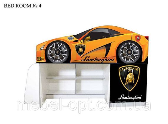 Детская кровать-комната Bed-Room 4 Lamborghini Графит спальное место 1700х800 мм | Зображення 4