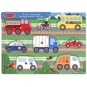 Развивающая игрушка Melissa&amp;Doug Пазл Угадай машинку (MD19051)