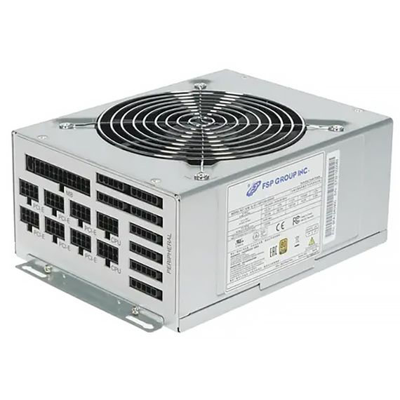 БЖ 1200W FSP FSP1200-50AAG 80+ GOLD, 6xPCI-E6+2, 135mm fan, Modular, C20, brown box | Зображення 3