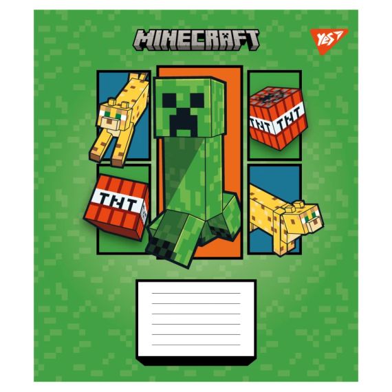 Зошит учнівський YES Minecraft Arrows 767571 12 аркушів Різнокольоровий shop (4823092291691)