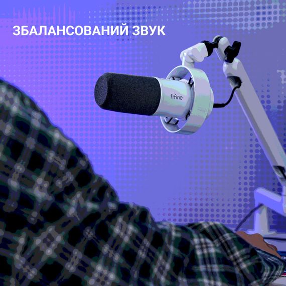 Мікрофон Fifine K688W USB White (K688W) | Зображення 9