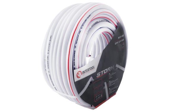 Шланг поливочный Intertool - 3/4" x 30 м серый 5 слойный (GE-4143) | Зображення 3