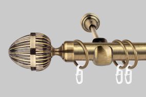 Карниз для штор однорядный металлический 25 мм, Одеон 200 см