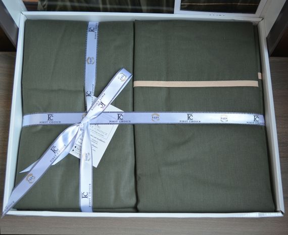 Постільна білизна First Choice Ranforce Deluxe DARK 200 х 220 см Alisa Green | Зображення 4