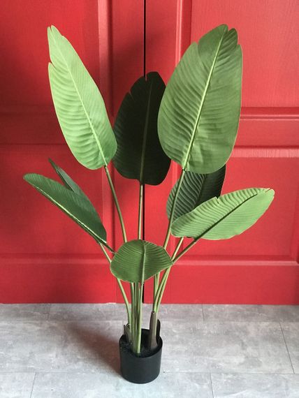 Искусственное банановое дерево 120 см в горшке – декоративное растение | Зображення 9