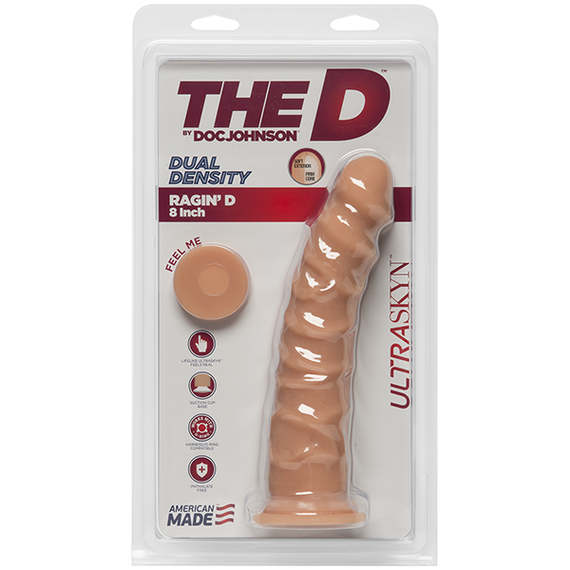 Фалоімітатор Doc Johnson The D - Ragin D - 8 Inch Without Balls - ULTRASKYN, діаметр 5,1 см | Зображення 2