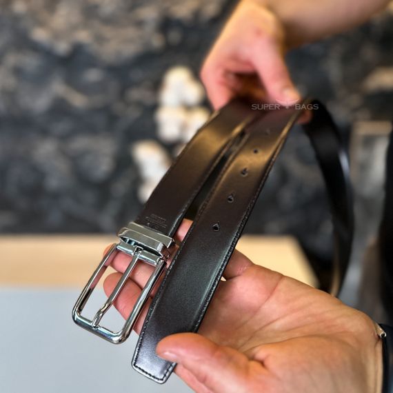 Мужской двухсторонний кожаный ремень 1845 | Зображення 1