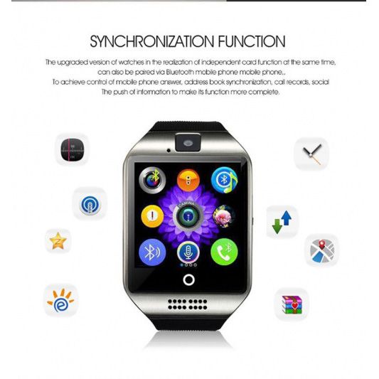 Смарт-годинник Smart Watch Q18. KM-494 Колір: срібний | Зображення 2