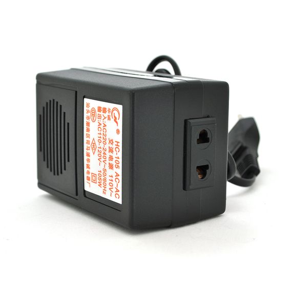 Перетворювач напруги Input 220 V / Output 110V, + універсальна розетка