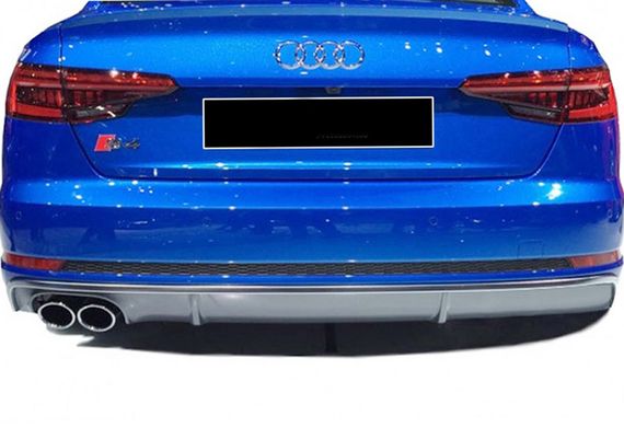 Задній дифузор DPT (2016-2019, чорний глянець) для Ауди A4 B9 рр | Зображення 1